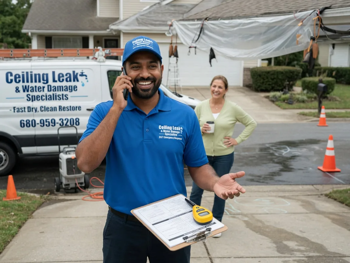 Ceiling Leak Cleanup Odon, IN FAQs